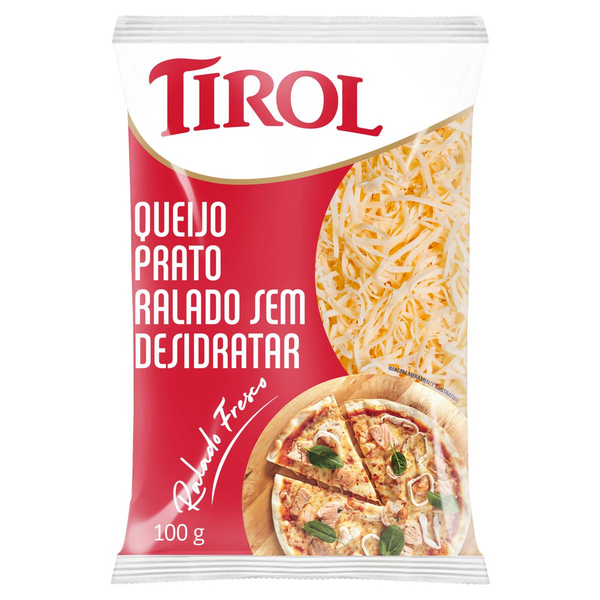 Queijo Ralado Tirol 100g - Prato - Fresco