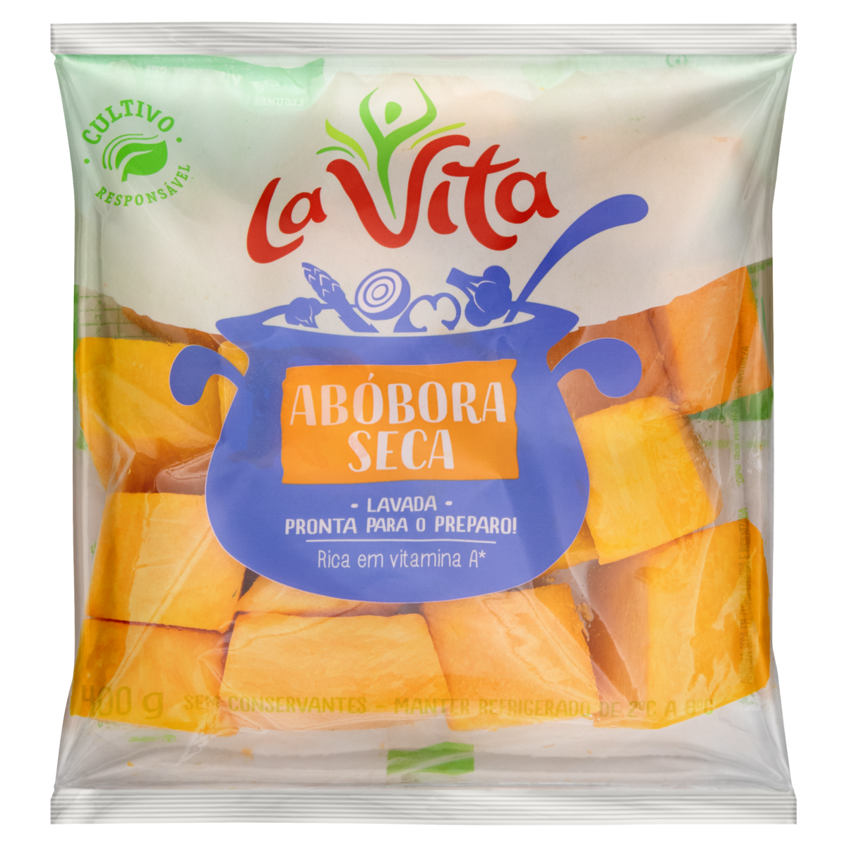 Abóbora Seca Higienizada La Vita 400g