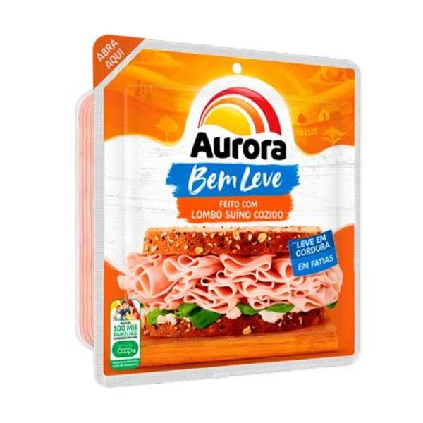 Lombo Suíno AURORA BEM LEVE Cozido Fatiado 180g