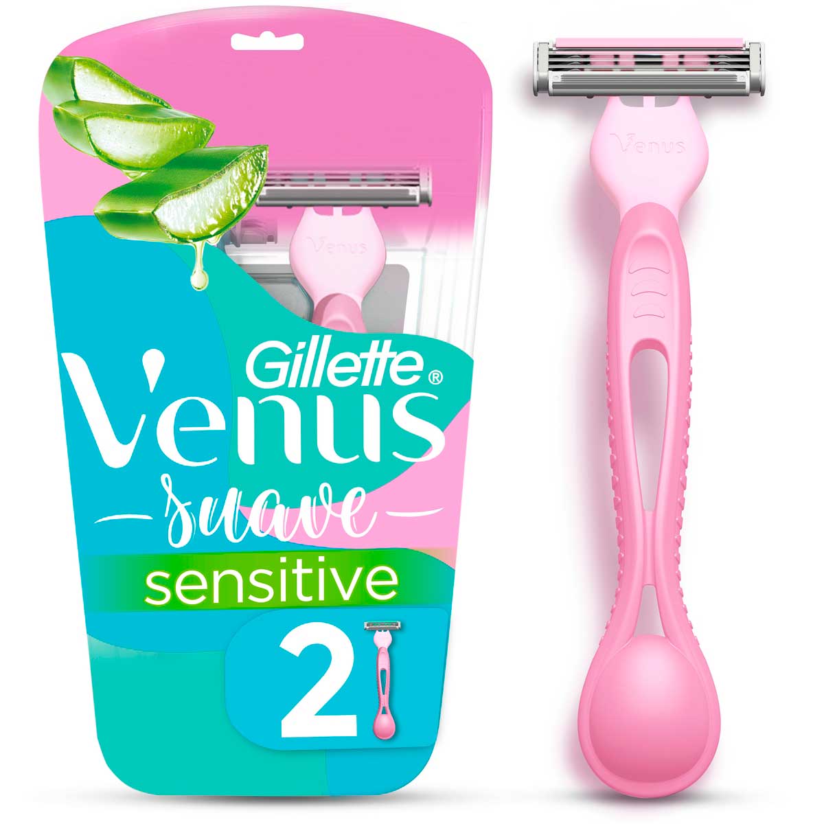 Aparelho de Depilar Gillette Venus Suave Sensitive 2un