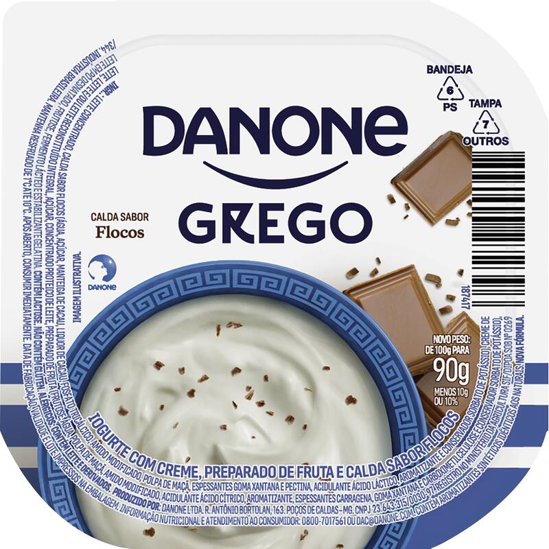 Iogurte DANONE Grego Calda de Flocos 90g