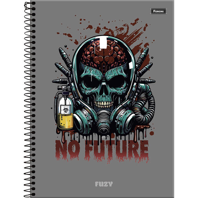 Caderno Fuzy Foroni 160 folhas un