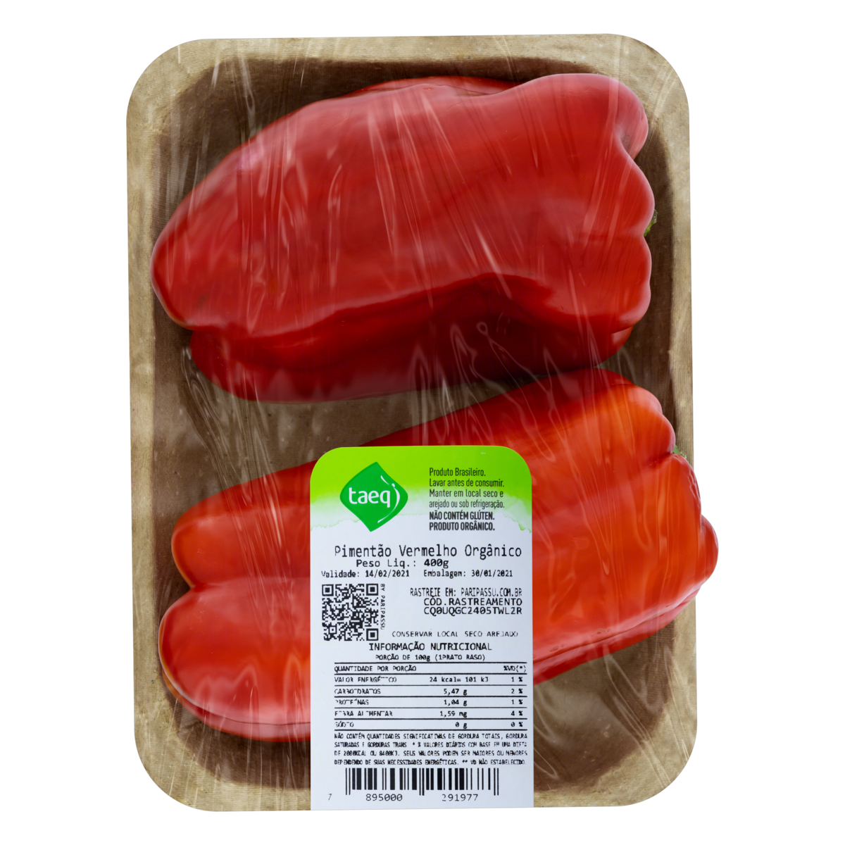 Pimentão Vermelho Orgânico Taeq 400g