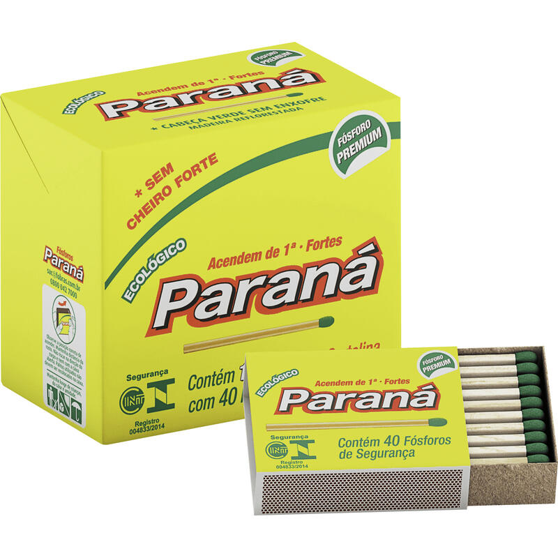 Fósforo Paraná Cartolina Maço com 10 un