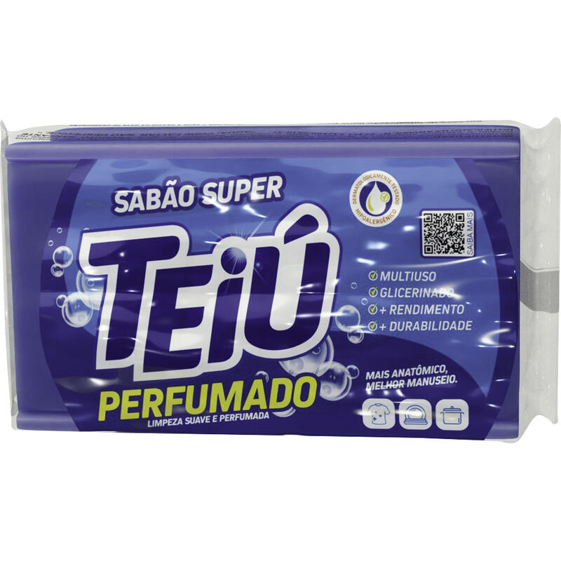 Sabão em Pedaço Teiú Glicerinado Azul 180g
