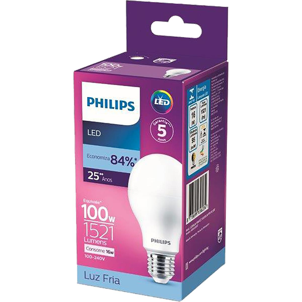 Lâmpada Philips LEDB - 16W - 6500K - Branca