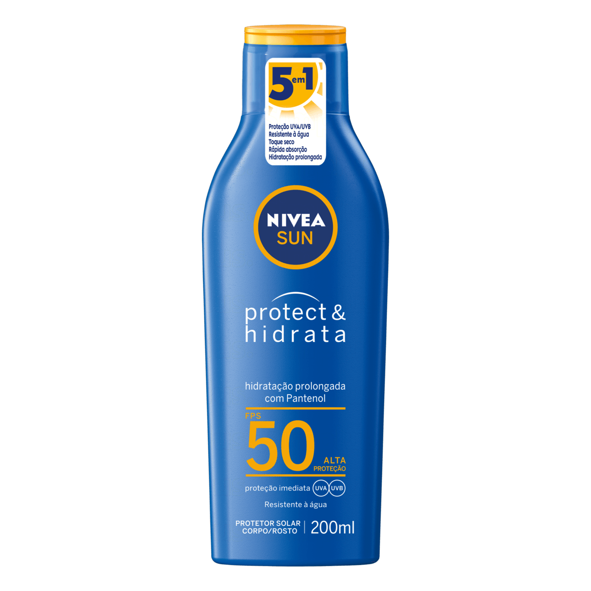 Protetor Solar FPS 50 Nivea Sun Protect & Hidrata Frasco 200ml