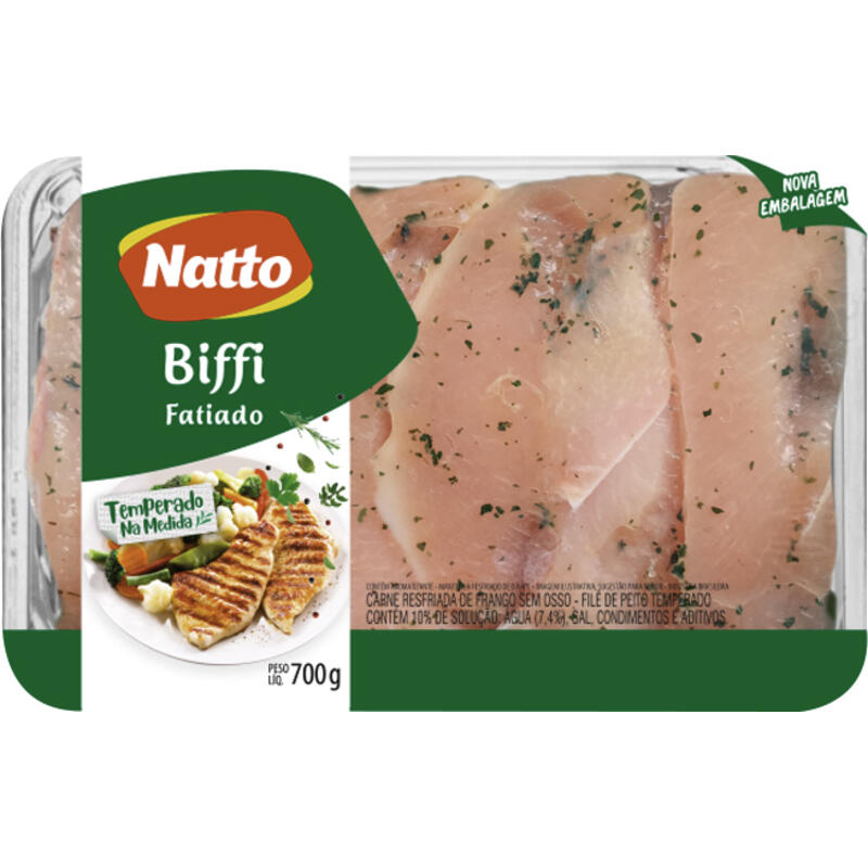 Bife de Filé de Peito de Frango Natto Resfriado Temp 700g