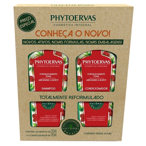 Kit Shampoo+condicionador Fortalecedor Total Phytoervas 250ml