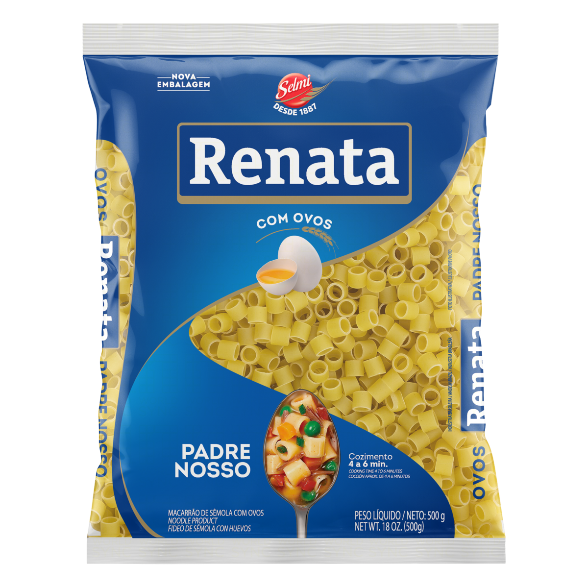 Macarrão Renata com Ovos Padre Nosso 500g