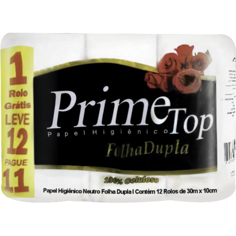 Papel Higiênico Prime Top FDAQ-30m 12 rolos