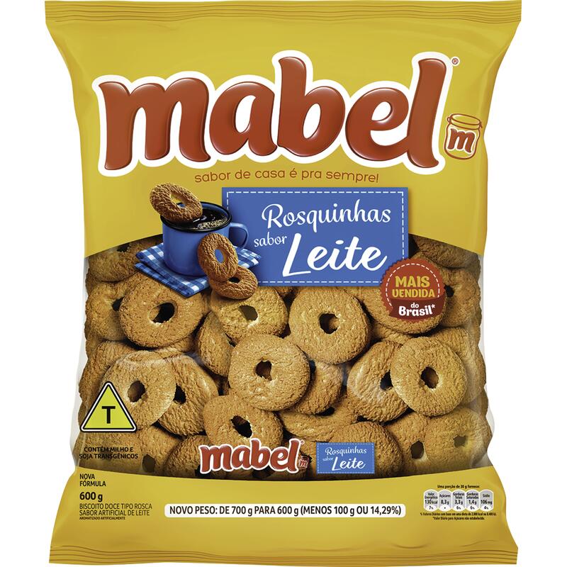 Biscoito Rosquinha Mabel Leite 600g