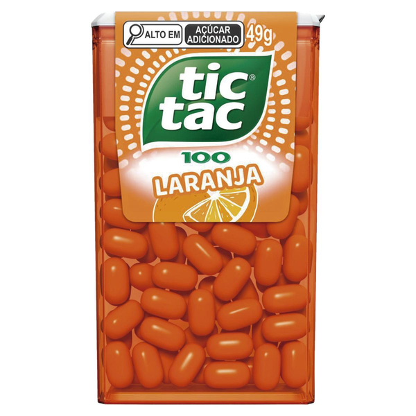 Pastilha Laranja Tic Tac Caixa 49g
