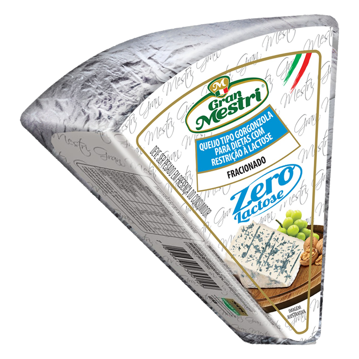 Queijo Gorgonzola Zero Lactose Gran Mestri Fracionado 200g