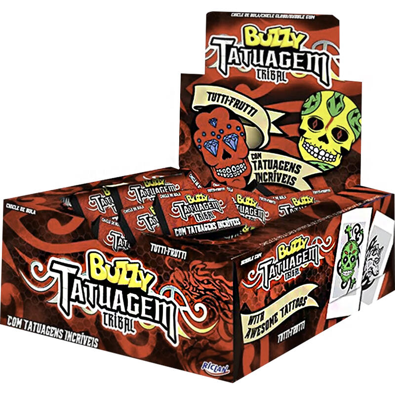 Chiclete Buzzy Tatto Tutti-frutti 90un