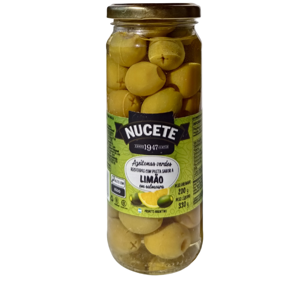 ZEITONA VDE RECH C/LIMÃO Nucete 200g