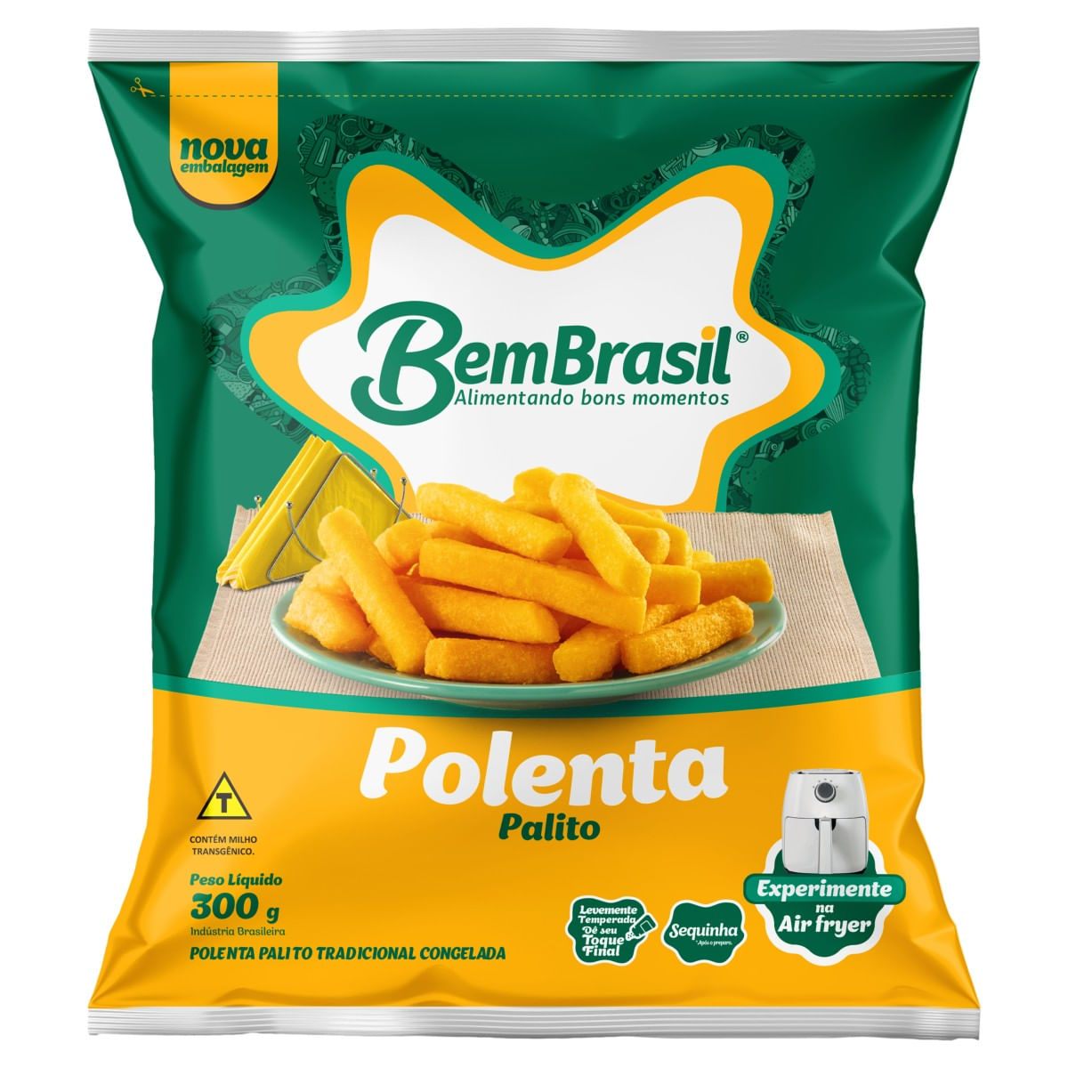 Polenta BEM BRASIL Palito Congelada 300g