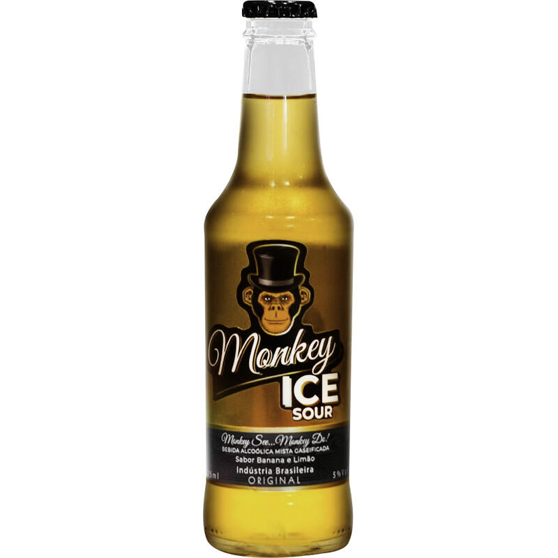 Bebida Alcoólica Mista Monkey Ice Banana e Limão 275ml