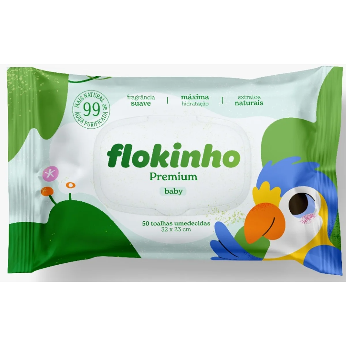 Pacote Promocional Flokinho Premium 4 pacotes com 50 un. cada.