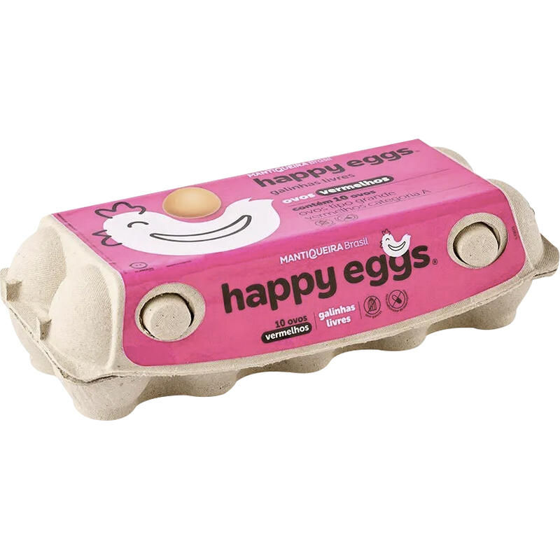 Ovo Vermelho Happy Eggs Polpa 10 un