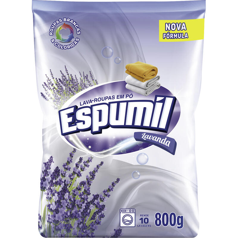 Lava Roupas em Pó Espumil Lavanda 800g