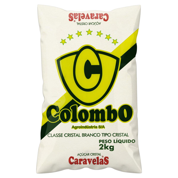 Açúcar Cristal Colombo 2kg