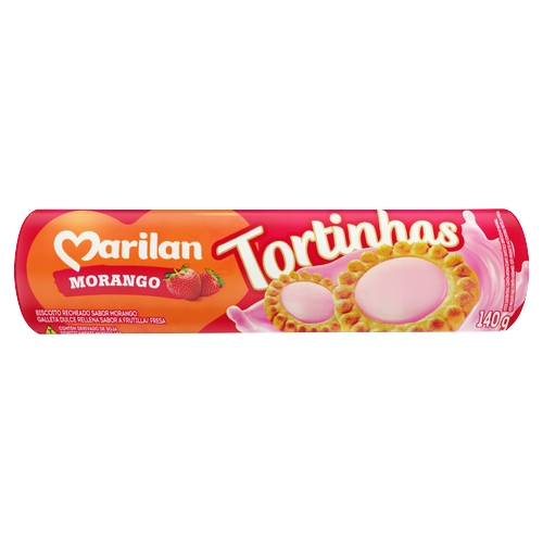 Biscoito Marilan Tortinhas Morango 140g