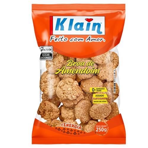 Biscoito Klain Broa De Amendoim 250g
